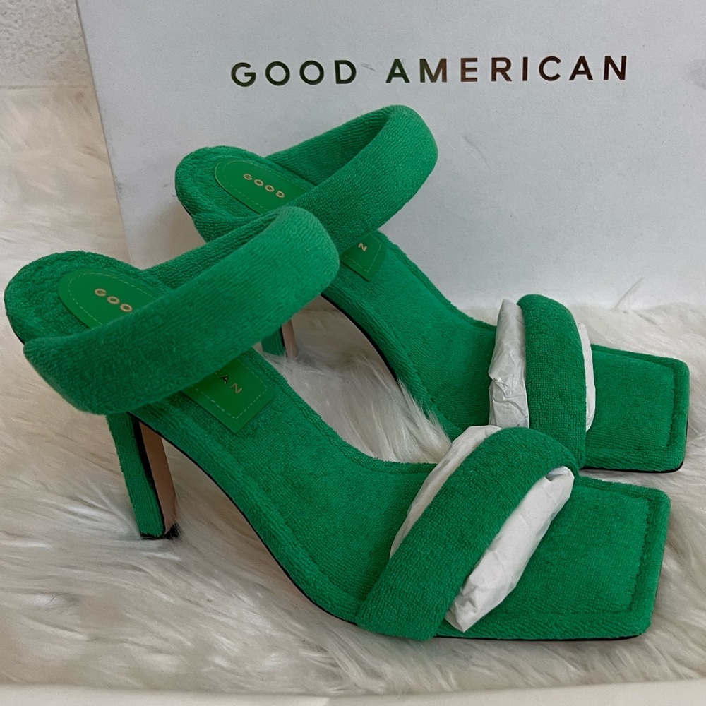 Good American Green Terry US 7.5